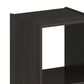 HOMLUX 2-Cube Open Shelf Bookshelf in Espresso, , large