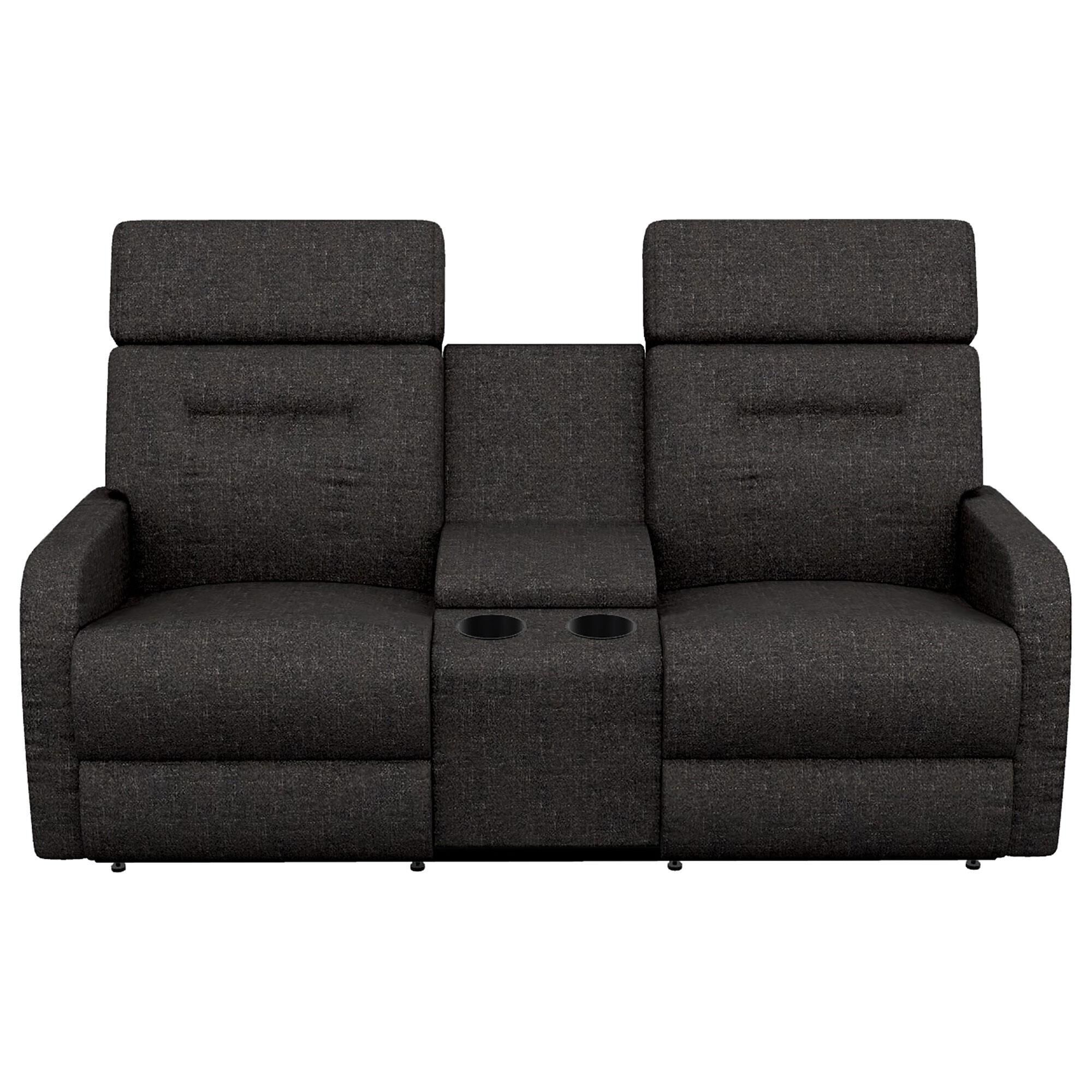 zola  Lennon Power Wall Reclining Loveseat w/ Headrest & Console