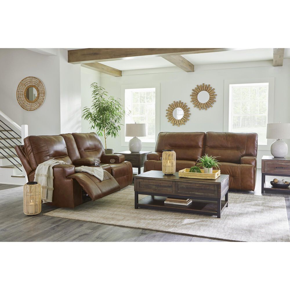 Ashley Francesca Power Reclining Sofa in Auburn, , large