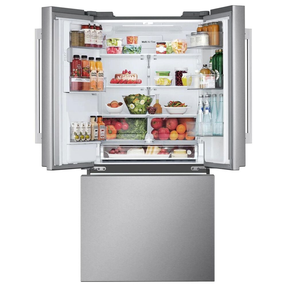 LG 24.5 Cu. Ft. 3-Door French Door Refrigerator in Stainless Steel, , large