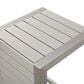 Hearth and Haven Cape Coral C-Shaped Patio Side Table in Silver, , large