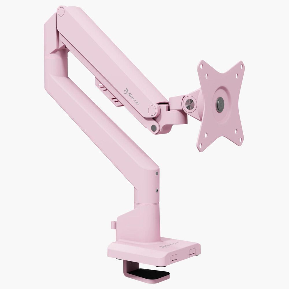 Arozzi Alzare Neo Single Gas Spring Monitor Arm in Pink, , large