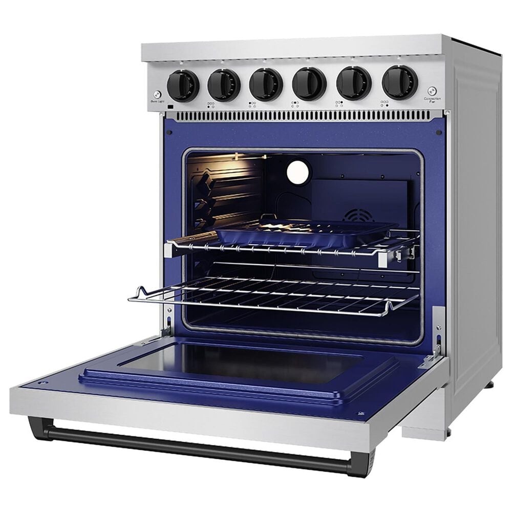 Thor Kitchen Gordon Ramsay 4.6 Cu. Ft. Professional Freestanding Electric Range with Black Handle Kit in Stainless Steel, , large