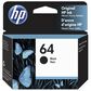 HP 64 Black Ink Cartridge, , large