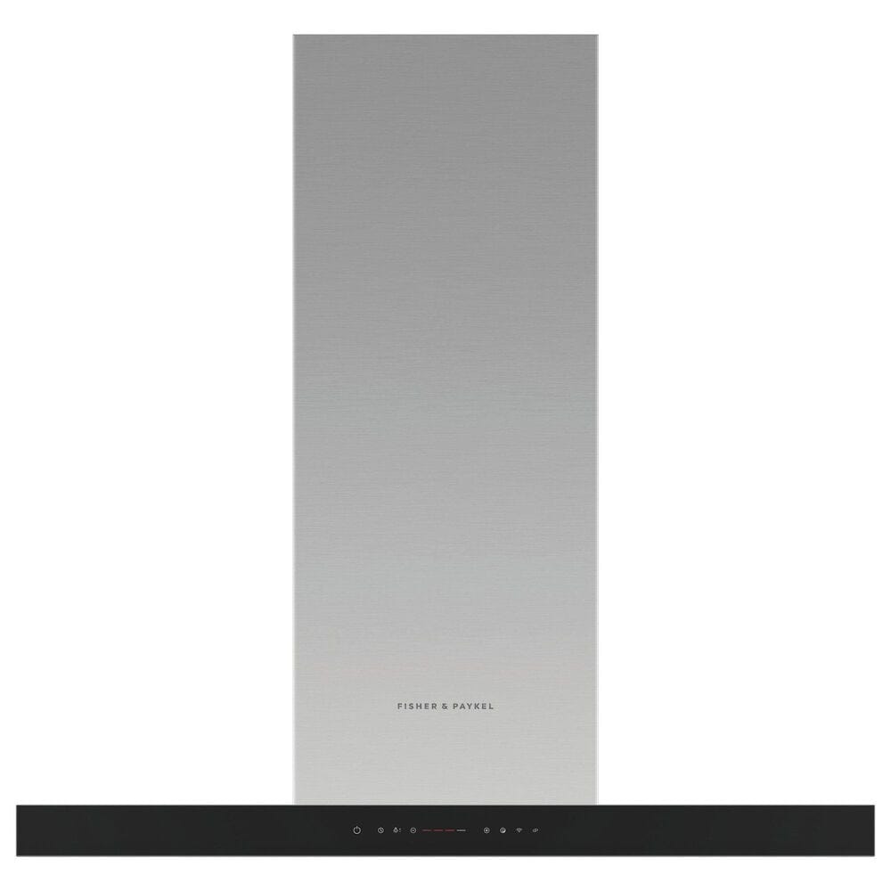 Fisher & Paykel 36" Wall Mount Box Chimney Smart Range Hood with Glass in Stainless Steel, , large