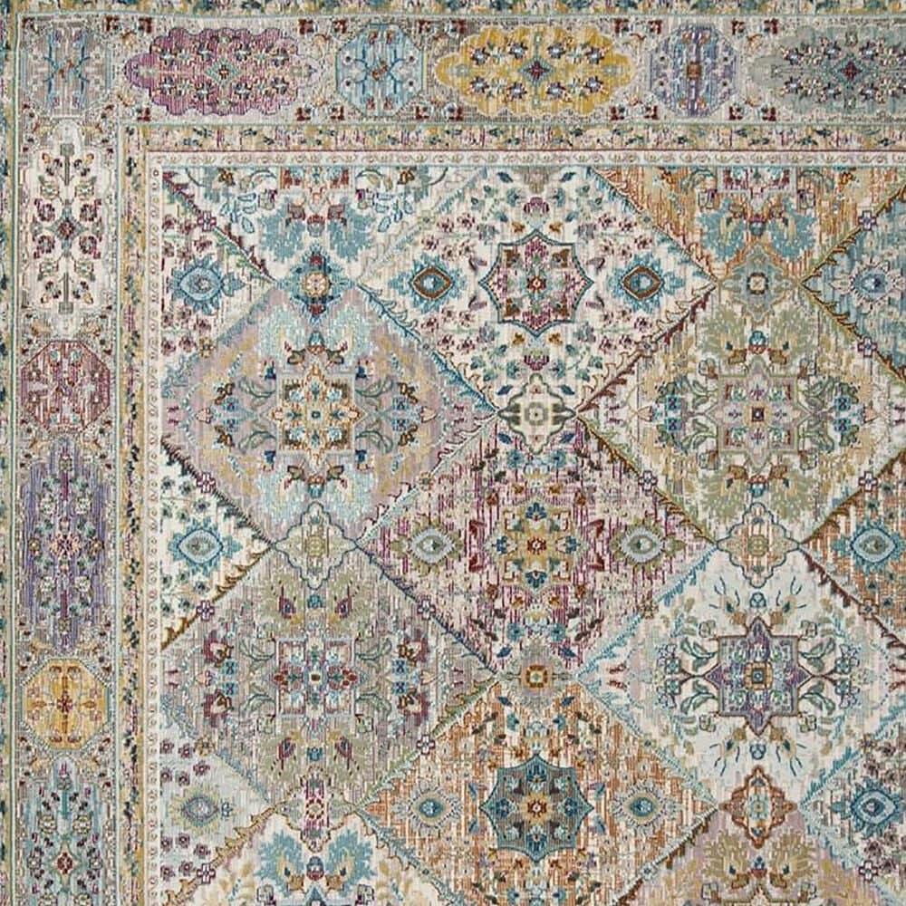 Safavieh Aria ARA127C 6&#39;6&quot; Square Cream and Multicolor Area Rug, , large