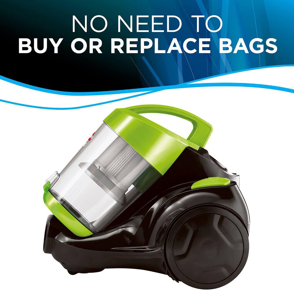 Bissell Zing Bagless Canister Vacuum in Black and Citrus Lime, , large