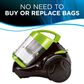 Bissell Zing Bagless Canister Vacuum in Black and Citrus Lime, , large