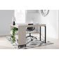 Ashley Bayflynn L-Desk in Whitewashed and Black, , large