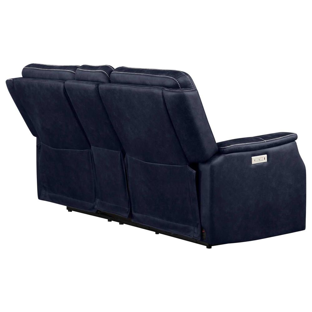 Steve Silver Valencia Power Recliner Console in Ocean Blue, , large