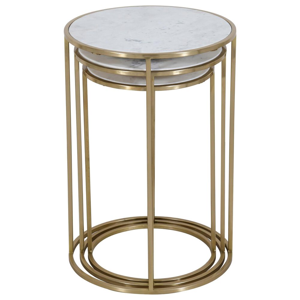 Waltham Global Archive Nesting Tables in Riviera Gold &#40;Set of 3&#41;, , large