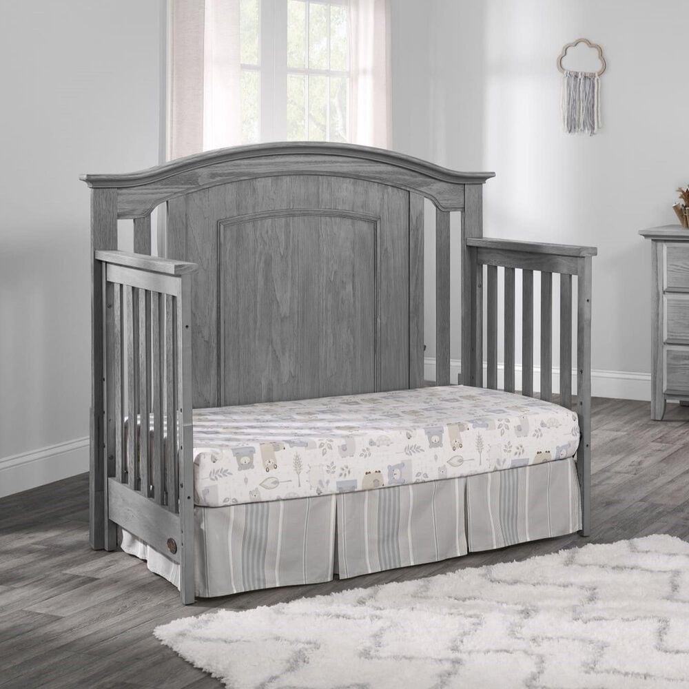 Oxford Village Willowbrook 3- Piece Nursery Set with 4 -In -1 Convertible Crib, Dresser and Changer Top in Graphite Gray, , large