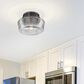 Golden Lighting Holloway 1-Light Flush Mount in Matte Black, , large