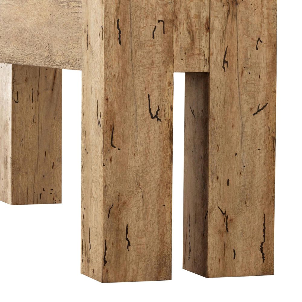 Four Hands Abaso Console Table in Rustic Wormwood Oak, , large