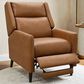 Furniture of America Psyche Push Back Recliner in Brown, , large