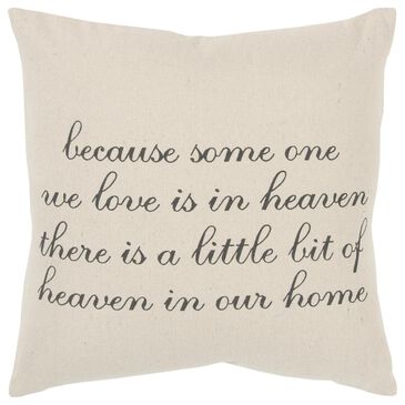 Rizzy Home Sentiment Contemporary 20" Poly Filled Pillow in Natural, , large
