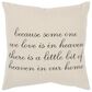 Rizzy Home Sentiment Contemporary 20" Poly Filled Pillow in Natural, , large
