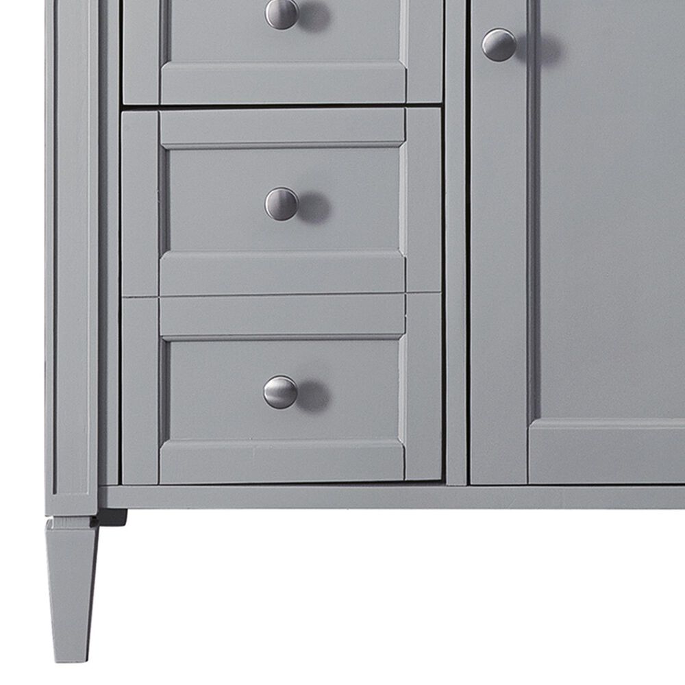 James Martin Vanities Brittany 30&quot; Single Bathroom Vanity in Urban Gray with 3 cm Lime Delight Quartz Top and Rectangular Sink, , large