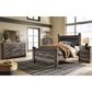 Ashley Wynnlow Queen Upholstered Poster Bed in Gray, , large
