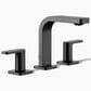 Kohler Parallel Widespread Bathroom Sink Faucet in Matte Black, , large