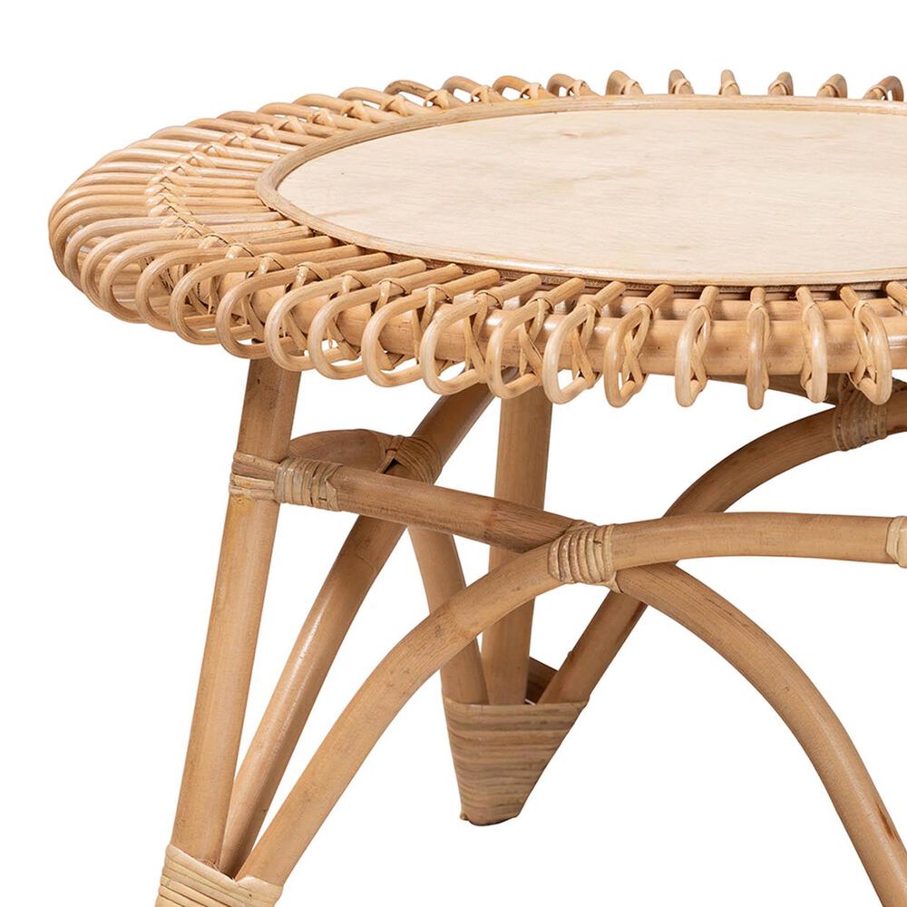 Baxton Studio Elani Coffee Table in Natural Brown and Light Brown, , large