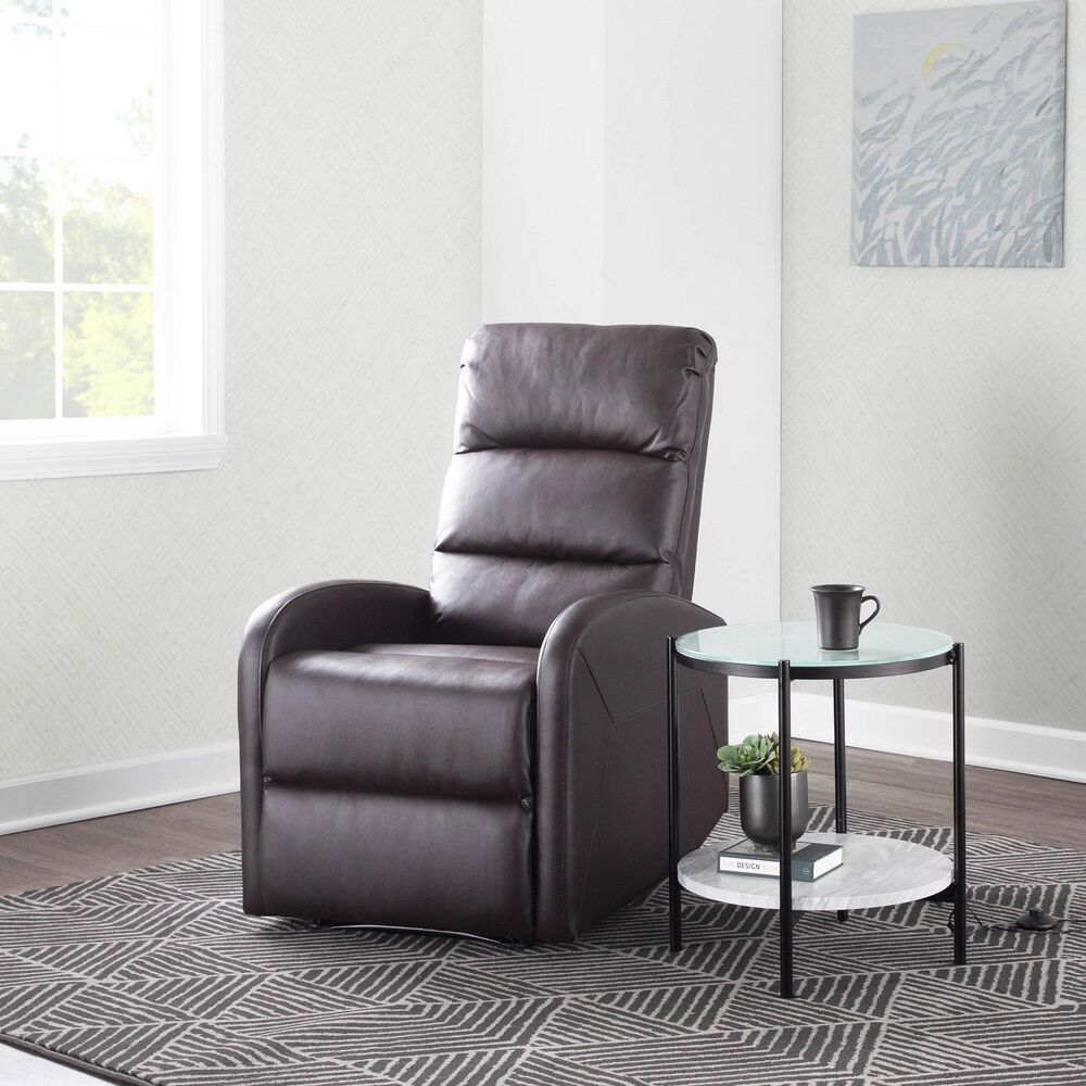 Lumisource Dormi Recliner Chair in Brown, , large