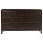 Ashley Vanmore 4-Piece Queen Storage Bedroom Set in Dark Brown, , large