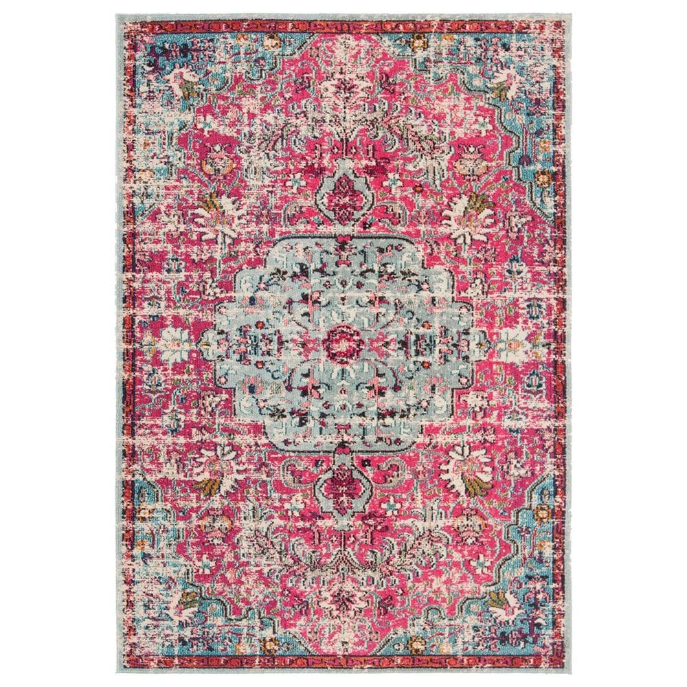 Safavieh Madison MAD447R 2"2" x 4" Fuchsia and Teal Scatter Rug, , large
