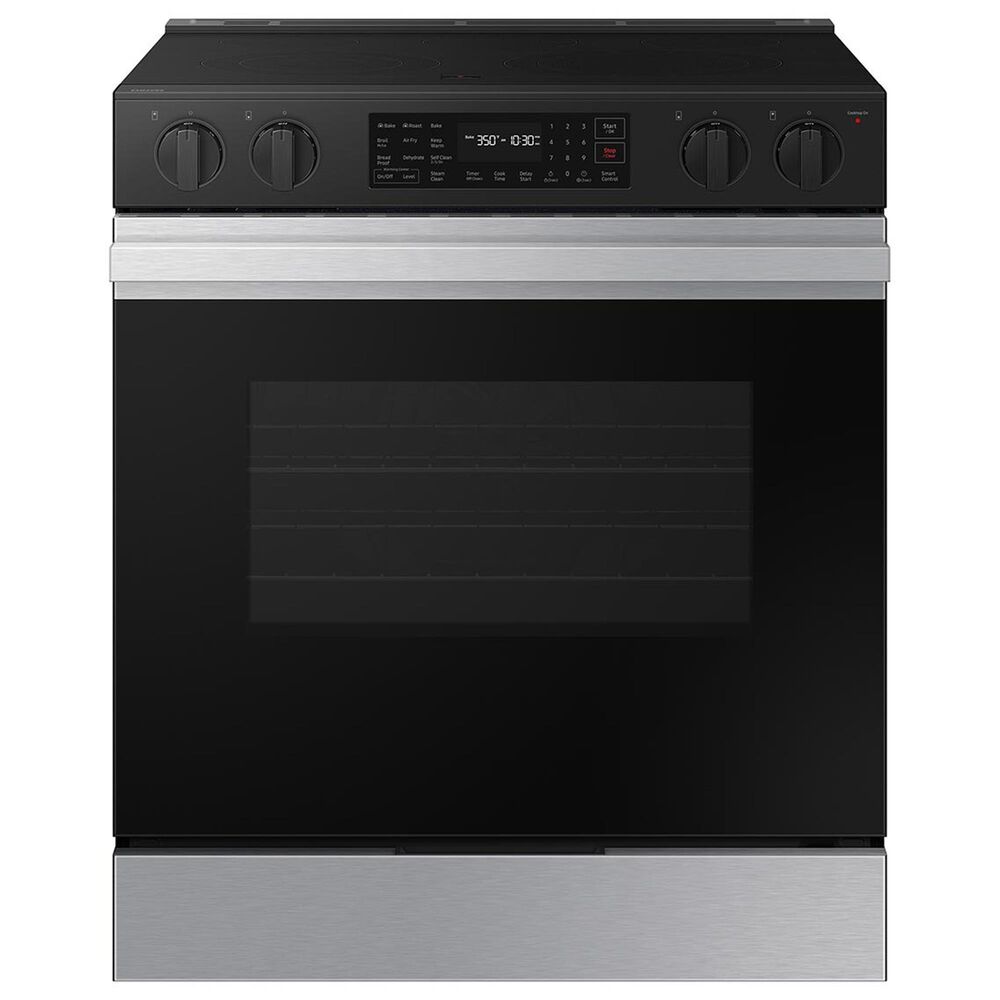 Samsung Bespoke Bespoke 6.3 Cu. Ft. Smart Slide-In Electric Range with Air Fry and Convection in Stainless Steel, , large