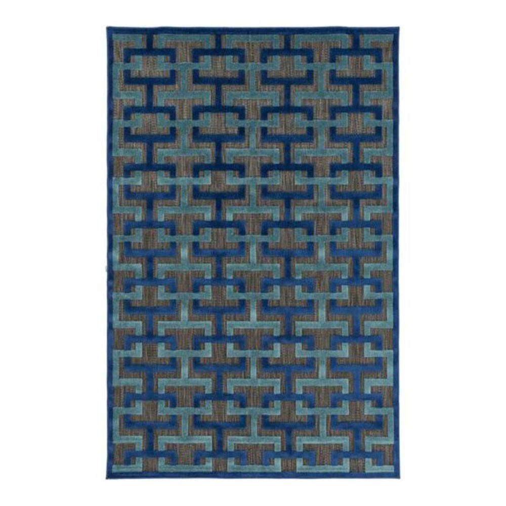 Surya Portera PRT-1059 3"9" x 5"8" Navy/Aqua/Black Area Rug, , large