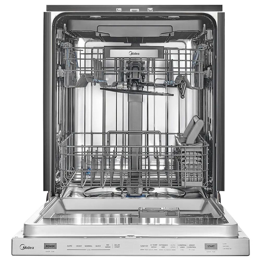 Midea 24" Built-In Top Control Dishwasher with 3-Stage Total Drying in Stainless Steel, , large