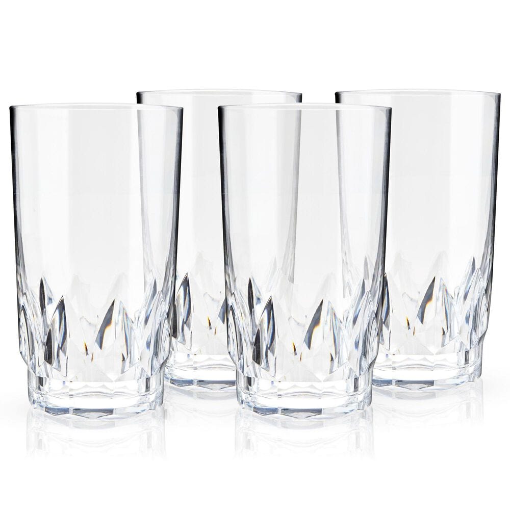 True Shatterproof Acrylic Highball Tumbler in Clear (Set of 4), , large