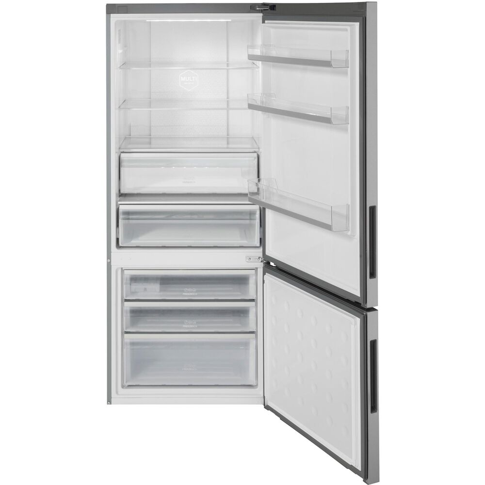 Haier 15 Cu. Ft. Bottom Freezer Refrigerator in Stainless Steel, , large