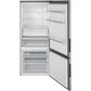 Haier 15 Cu. Ft. Bottom Freezer Refrigerator in Stainless Steel, , large