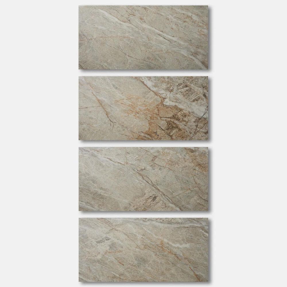 Soho Studio Monarx Taupe Gray 24" x 48" Satin Porcelain Tile, , large
