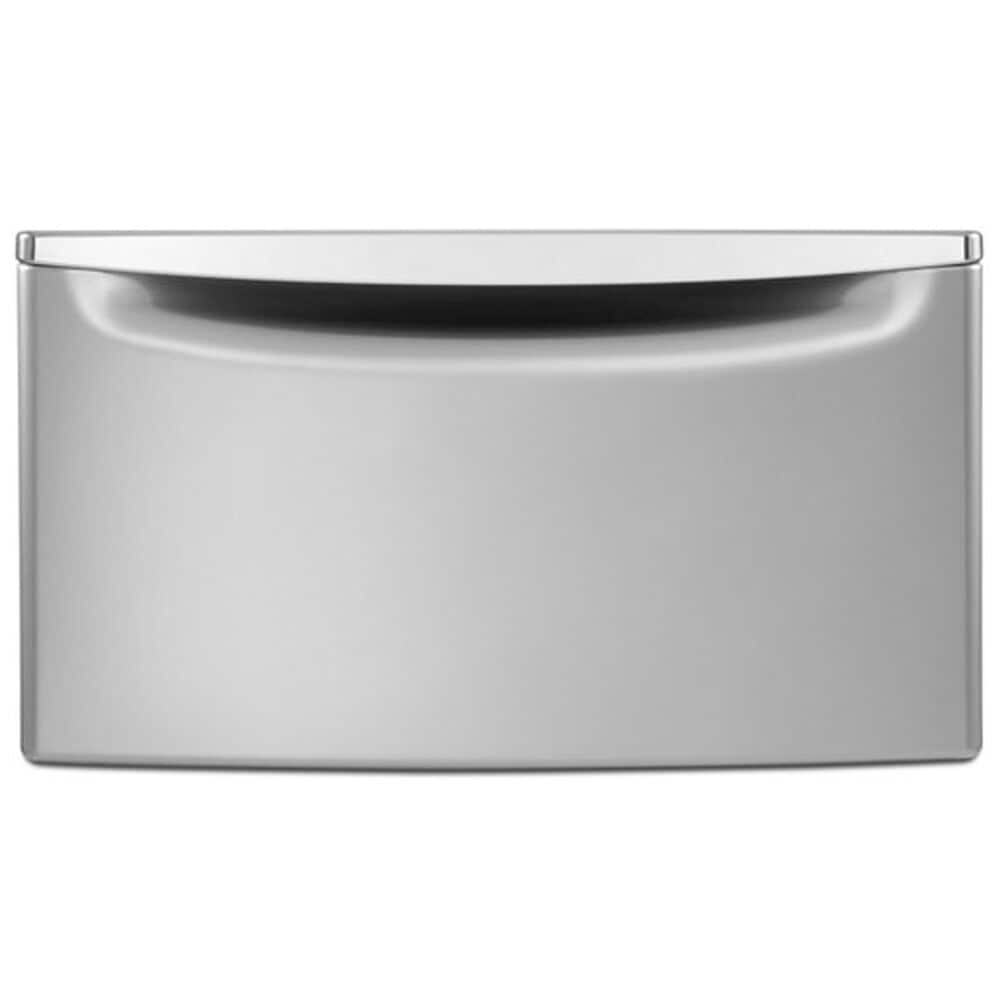 Maytag 15.5&quot; Laundry Pedestal with Chrome Handle and Storage Drawer in Metallic Slate, , large