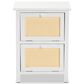 Baxton Studio Sariah 2-Door End Table in White and Beige, , large