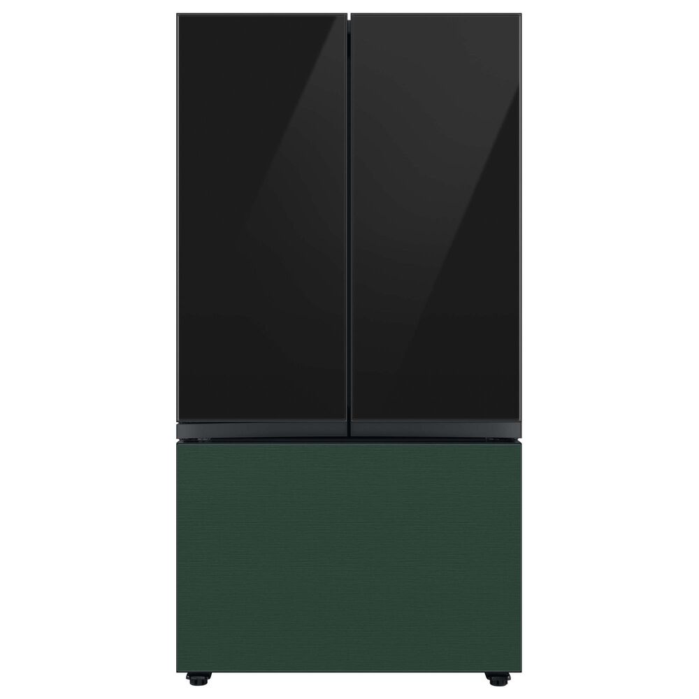 Samsung Bespoke Bespoke 3-Door French Door Refrigerator Top Panel in Charcoal Glass, , large