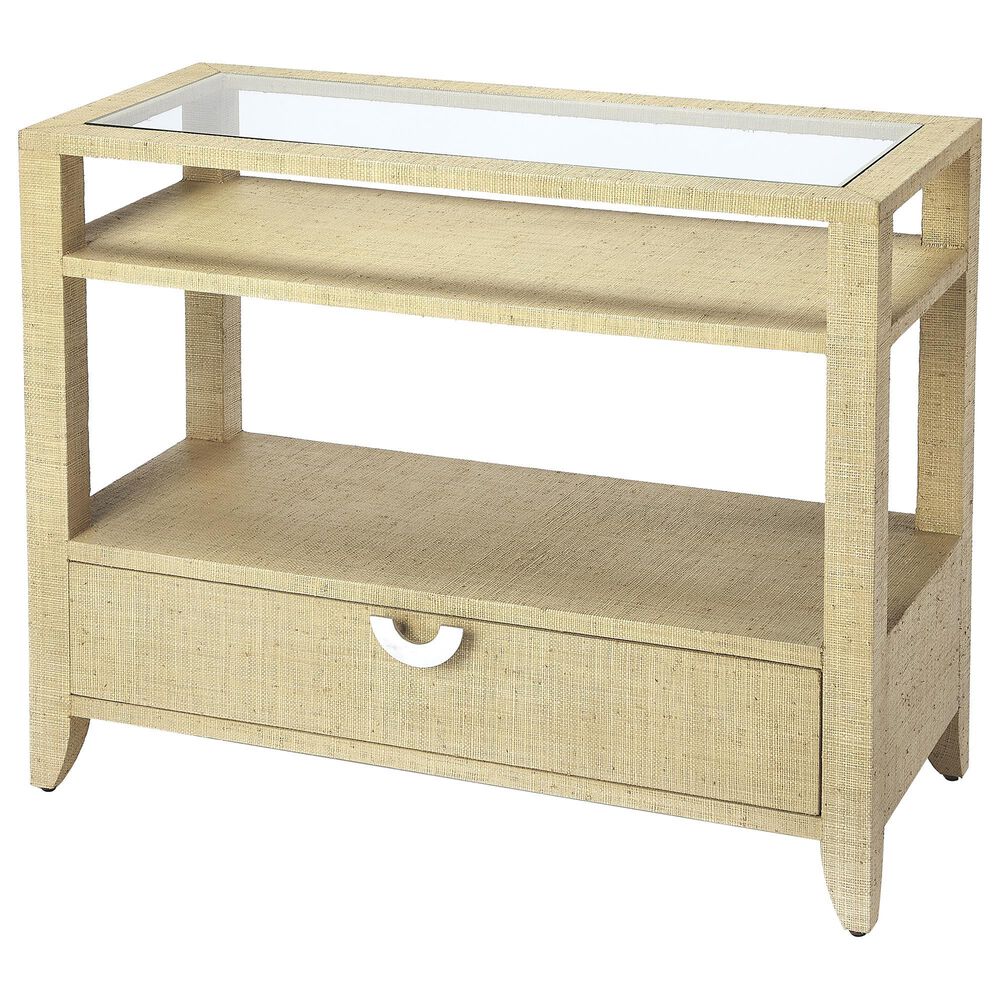 Butler Amelle Console Table in Cream Raffia, , large