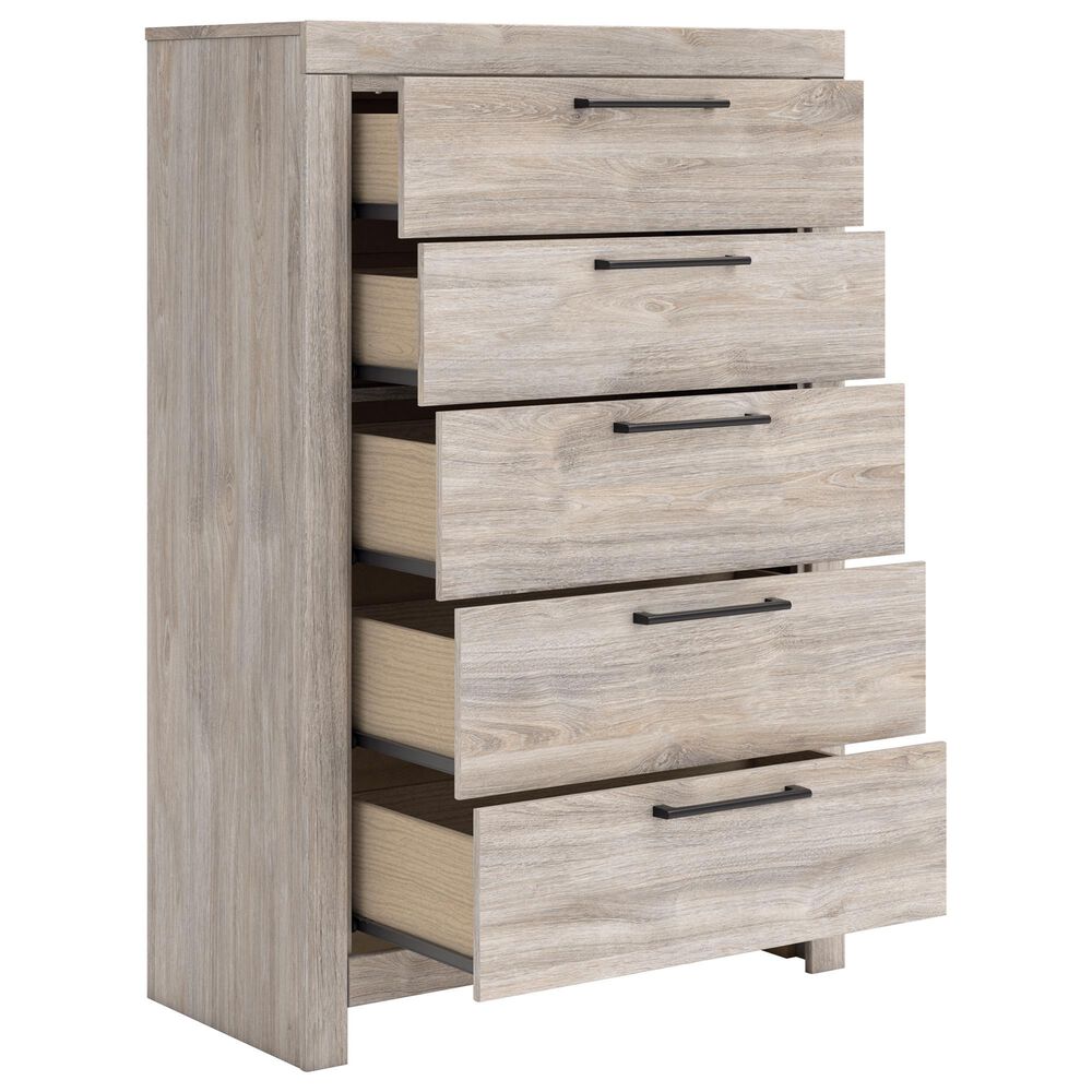 Ashley Broachmyn 5 Drawer Chest in Light Gray, , large