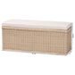 Baxton Studio Barid Rectangle Storage Bench in Natural, , large