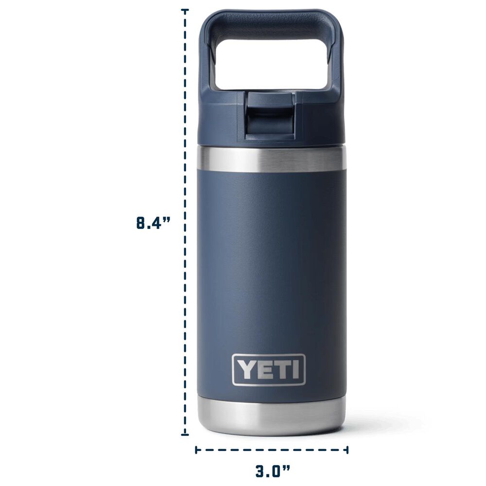 YETI Rambler Jr. 12 Oz Kids Water Bottle with Color-Matched Straw Cap in Sea View, , large