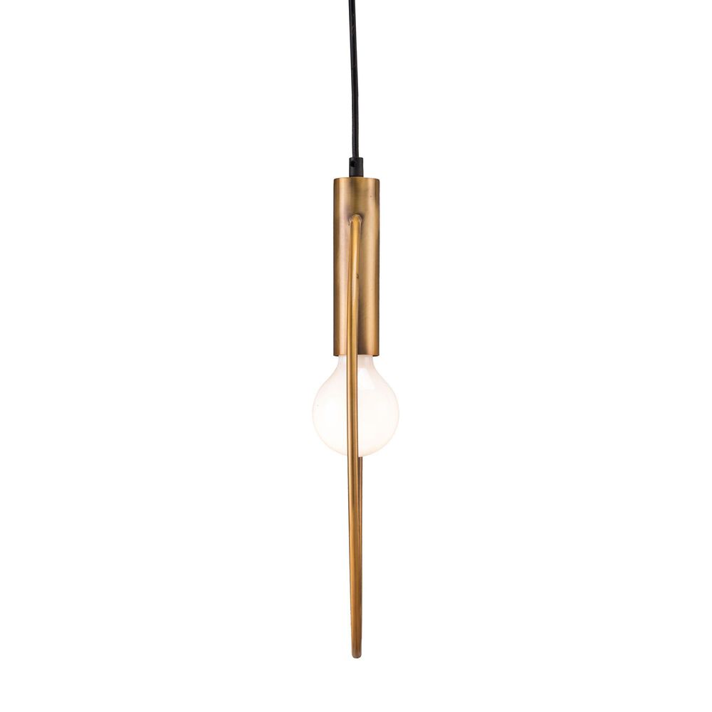 Zuo Modern Irenza Ceiling Lamp in Brass, , large