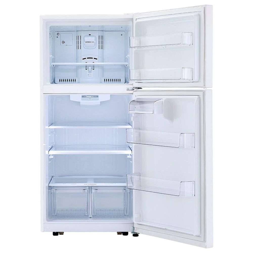 LG 20 Cu. Ft. Top Freezer Refrigerator in Smooth White Nebraska