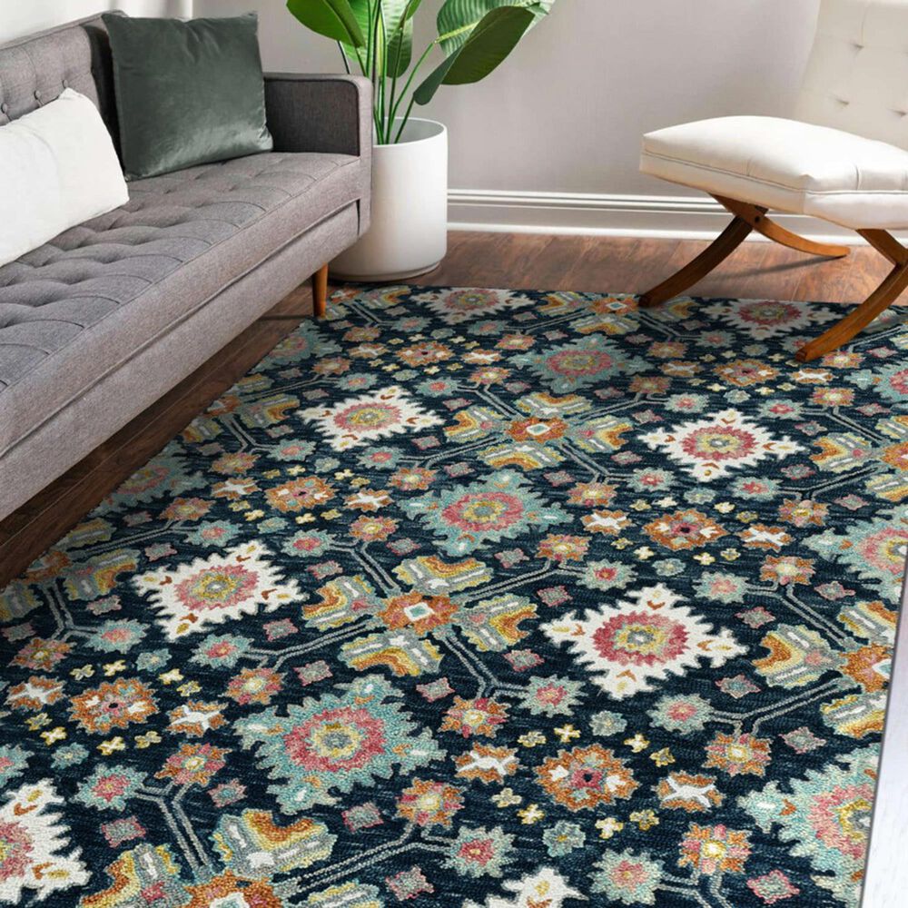 Amer Rugs Jackson JAC-3 Navy 8&#39; x 10&#39; Area Rug, , large
