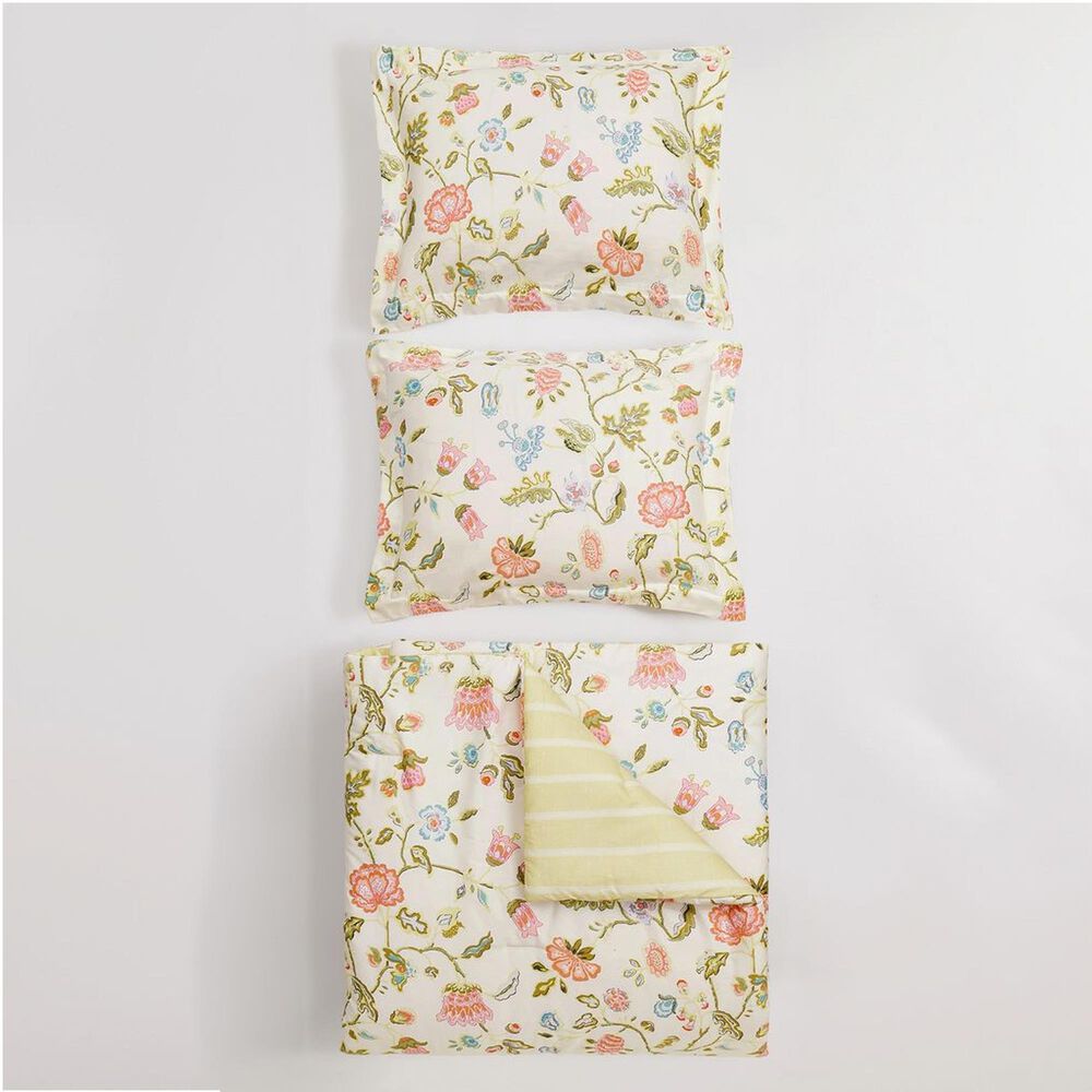 Peking Handicraft Sugar Mill 3-Piece Full/Queen Reversible Comforter Set in Multicolor, , large