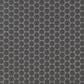 MS International Penny Round Nero 6mm Gloss Ceramic Mosaic Tile, , large