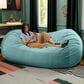 Jaxx Grand Lounger 7" Bean Bag Sofa in Turquoise, , large