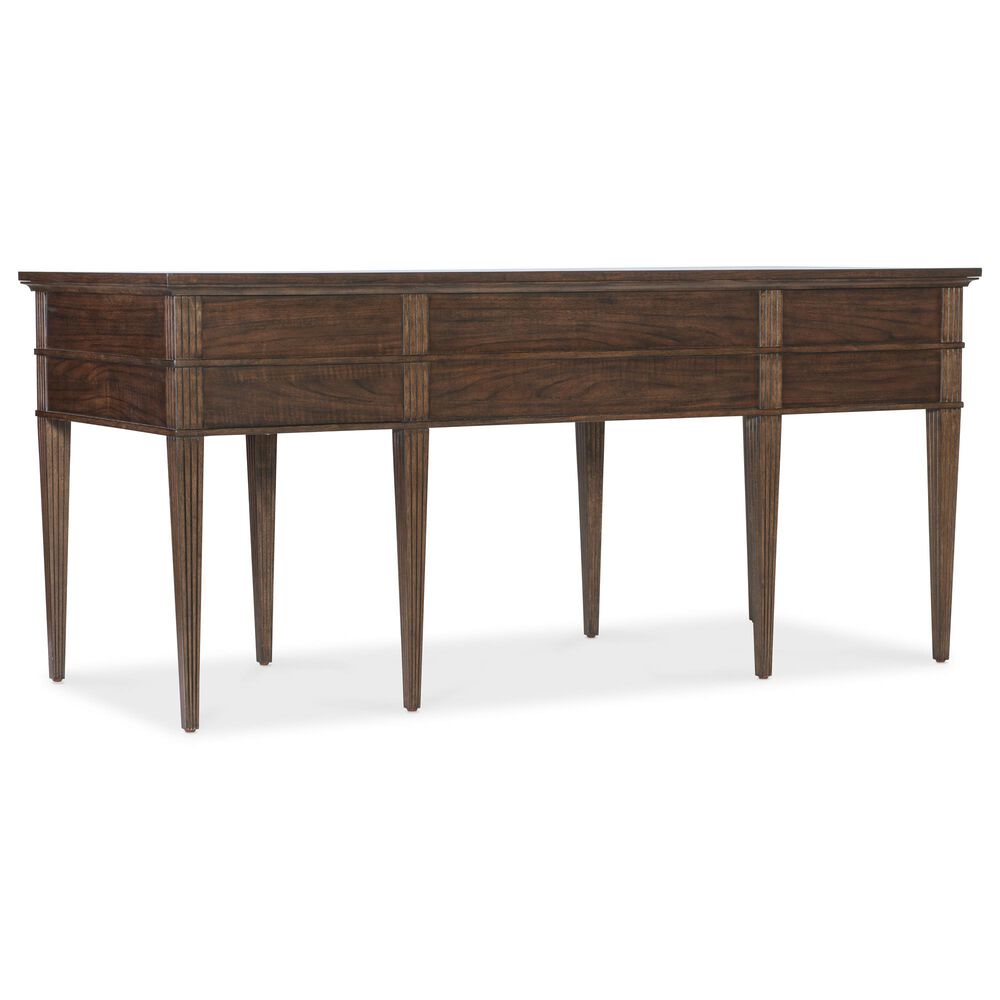 Hooker Furniture Diplomat Writing Desk in Dark Figured Walnut, , large