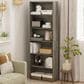 HOMLUX 6-Tier Free Standing Open Storage Bookcase in French Oak, , large